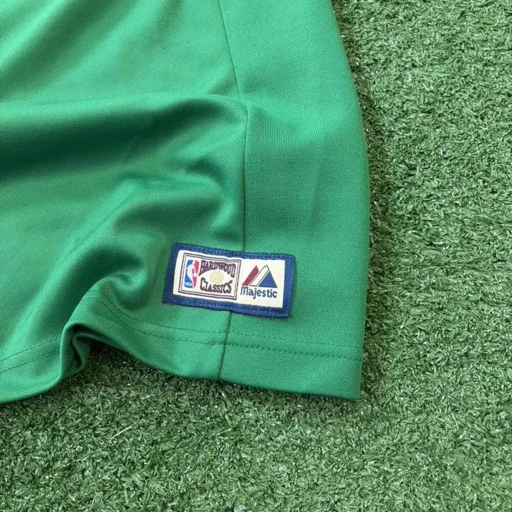 Vintage 90s Celtics Majestic Hardwood Classics Jersey Y XL NBA Warm Up Jersey - Picture 6 of 7